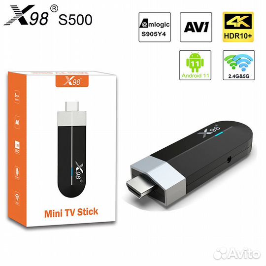 Тв стик (TV stick) X98 S500, настройка под ключ