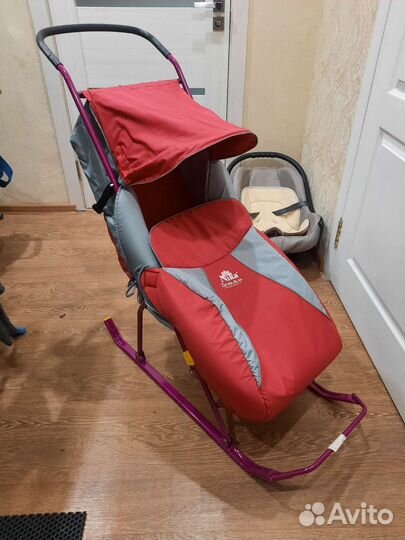 Детские санки коляска