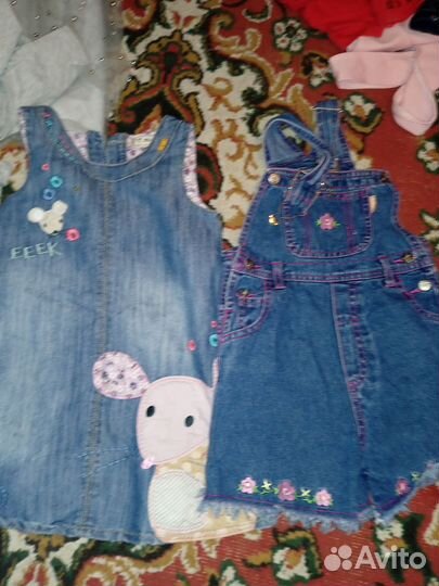 Детская одежда для девочек 86 92 пакетом