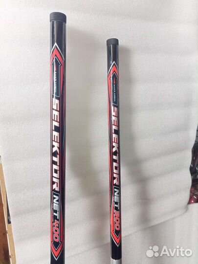 Ручка подсачека телескопическая карбон 3м, 4м