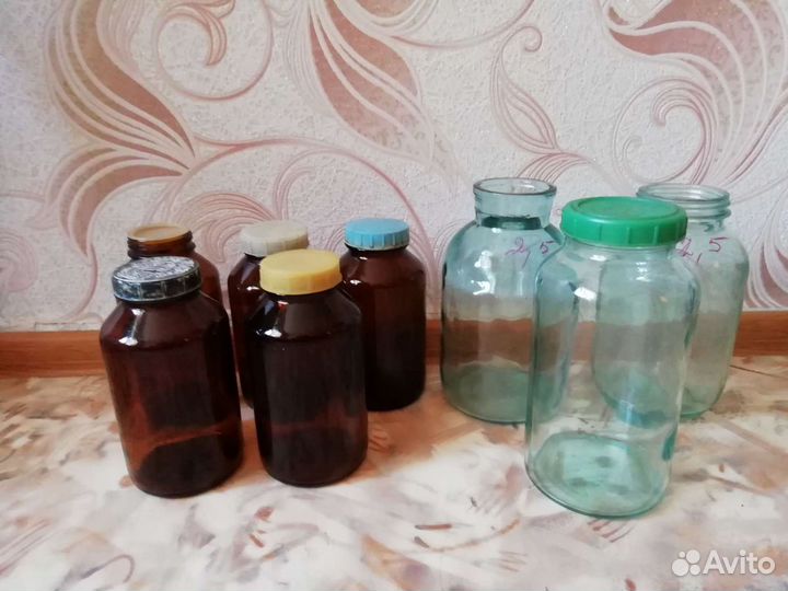Банки 3х литровые, 2хлитровые, 0,6 литровые
