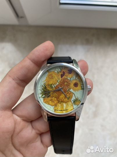 Часы Mitya Veselkov с подсолнухами Ван Гога