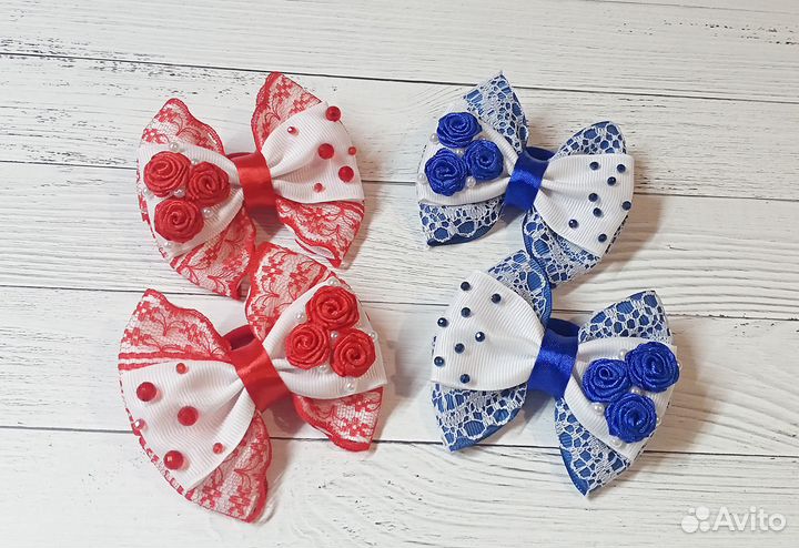 Нарядные бантики ручной работы