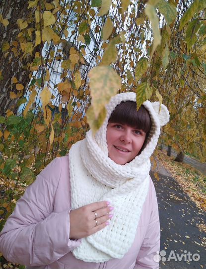 Шарф с капюшоном