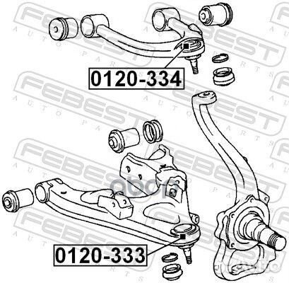 Опора шаровая верхнего рычага перед прав/лев