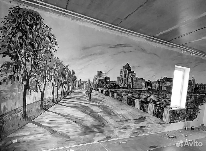 Роспись стен Барельеф декор мебели художник