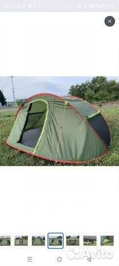 Размер 240 на 210 Палатка 4 местная автоматическая