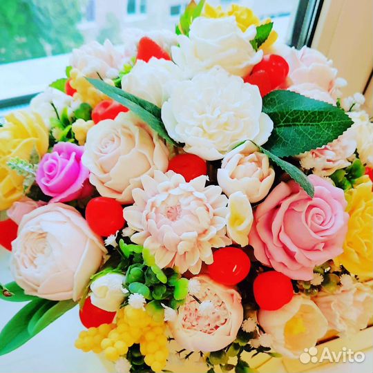 Букет цветов из мыла