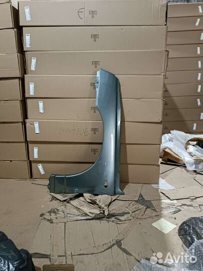 Крыло левое ваз 2110 2112 средний серо-зеленый