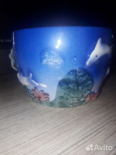 Чашка большая с блюдцем