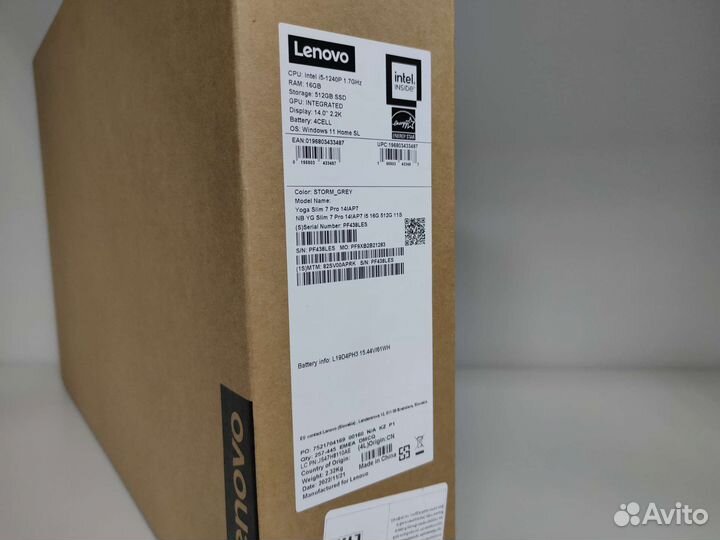 Lenovo Yoga Slim 7 Pro / 16-512 / i5 / 14