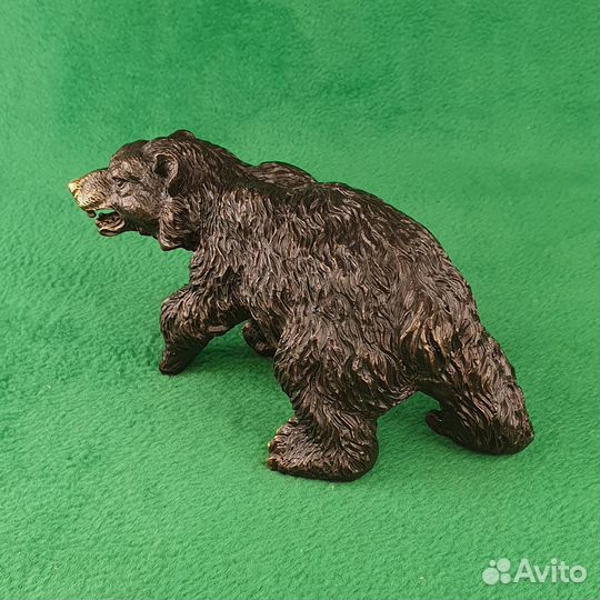 Статуэтка из бронзы Рычащий медведь большой