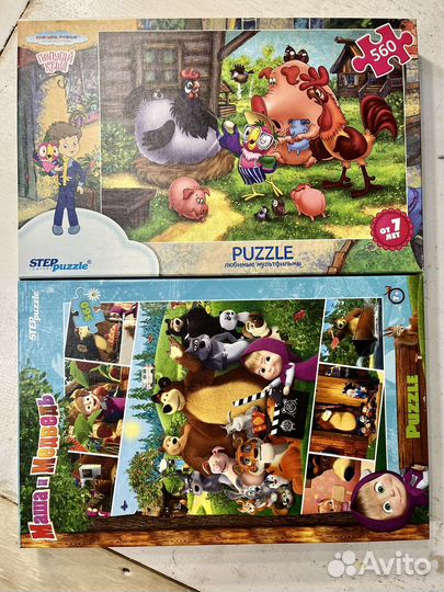 Пазлы Маша Медведь и др.мульт