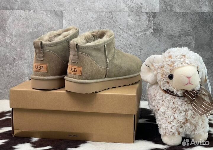 Угги Ugg Classic Ultra Mini Khaki