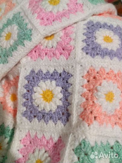 Плед покрывало ручной работы
