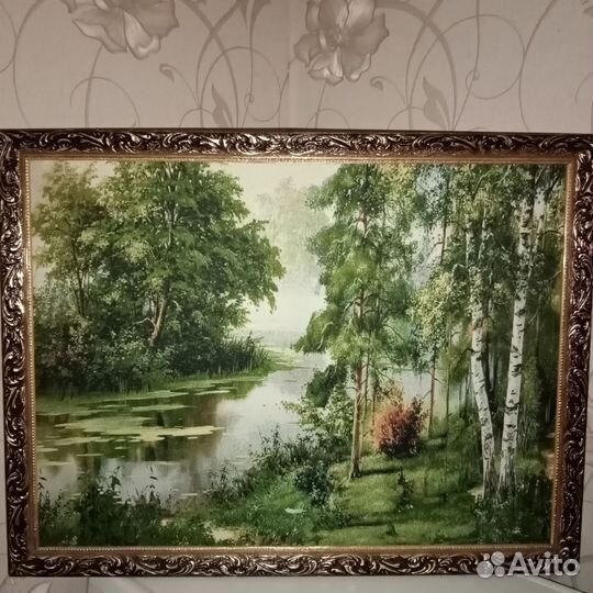 Картина в раме гобелен
