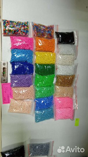 Бисер мелкий, средний, крупный