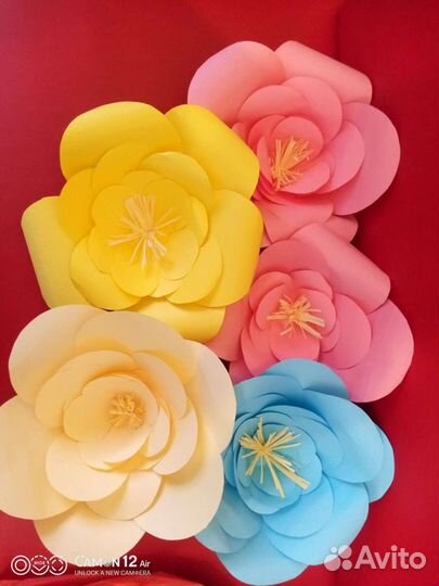 Ростовые цветы из бумаги