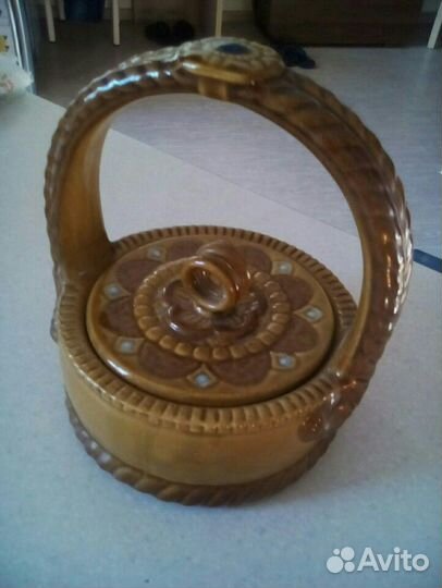 Шкатулка Керамика Лакированная 70-е гг