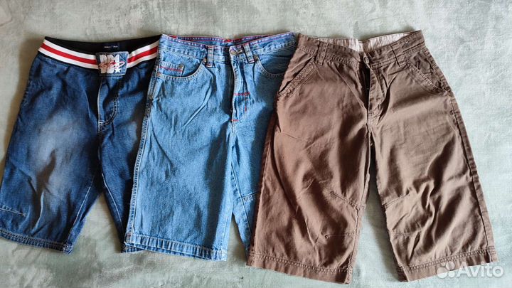 Шорты на мальчика джинсовые 128/134