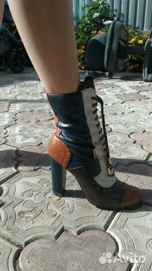 Сапоги кожаные