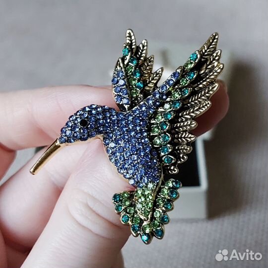 Брошь Птичка