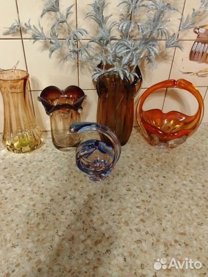 Вазы Чехословакия времён СССР очень красивые