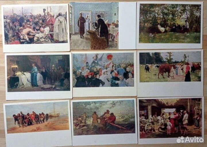 Илья Ефимович Репин, 74 открытки, 50-70е годы