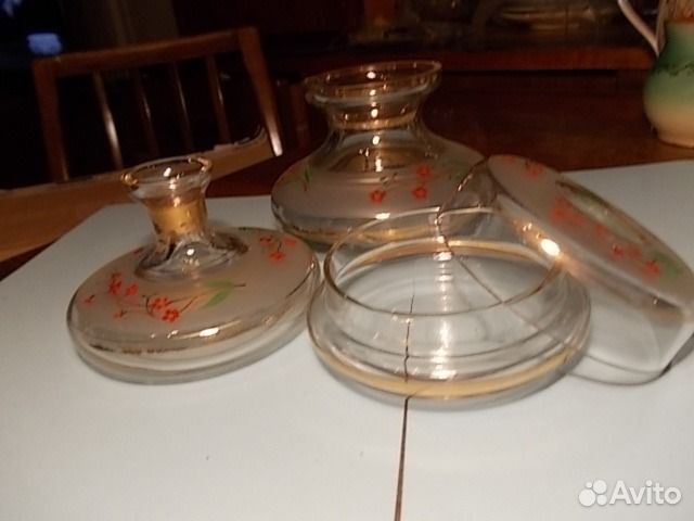 Набор стеклянных шкатулок