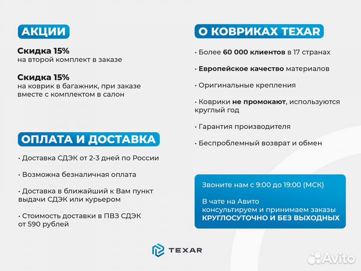 Коврики для Aito M7 I Премиум