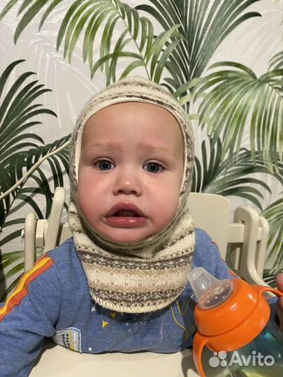 Шапка шлем для мальчика