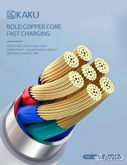 Зарядное устройство для телефона kaku 18W, Type-C