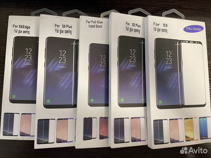 Полноэкранное стекло 3D на Samsung S9, S8 plus др