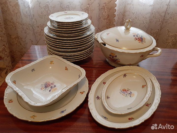 Столовый сервиз гдр kahla