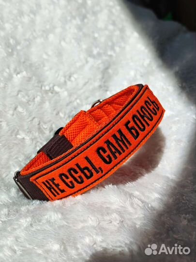 Ошейник, шлейка для собак ручной работы. Вышивка