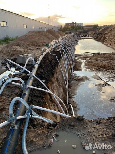 Водопонижение, осушение, откачка воды из котлована