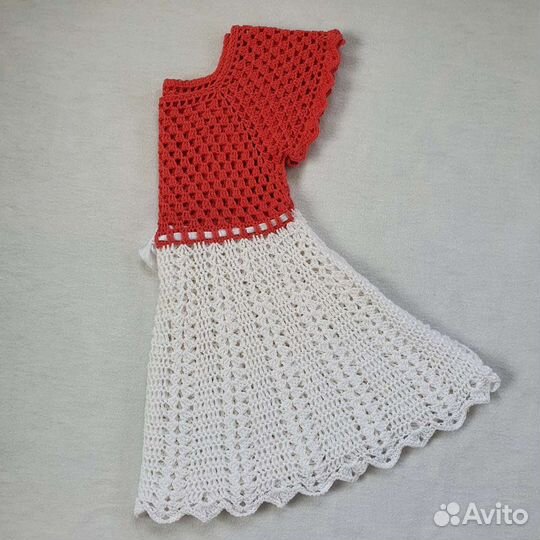 Вязаные платья для девочек ручной работы
