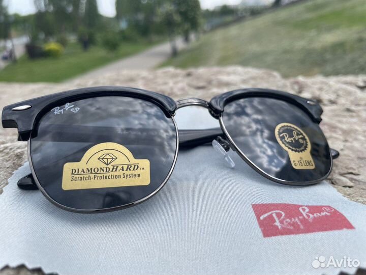 Очки Ray Ban clubmaster зеркальные