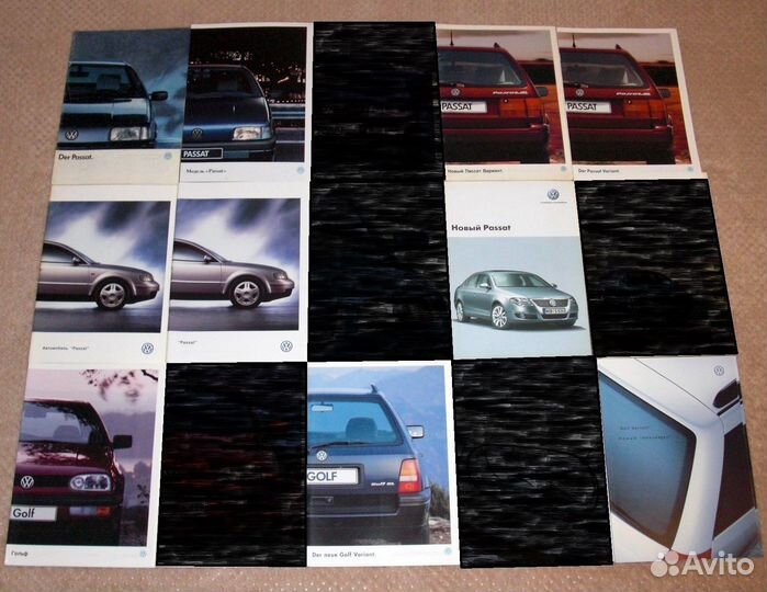 Volkswagen рекламные буклеты проспекты каталоги