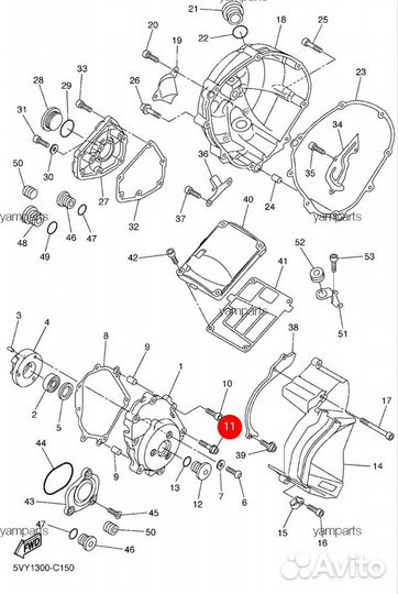 Оригинальный болт крышки Yamaha R1