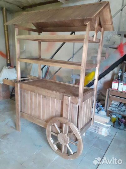 Деревянное колесо (декор) штурвал