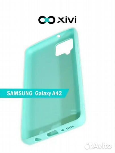 Чехол силиконовый на Samsung A42 новый