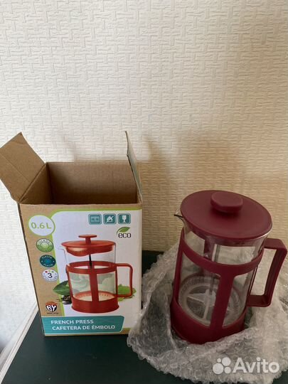Френч пресс чайник, 0,6л, новый в упаковке