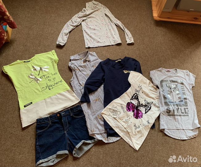 Одежда на девочку 9-10 лет пакетом
