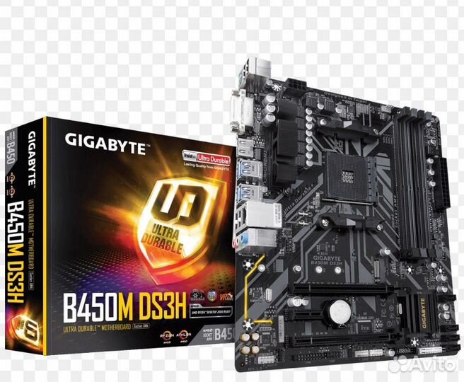 Комплект ryzen 3 1200 + b450m ds3h + 8gb 2400mhz