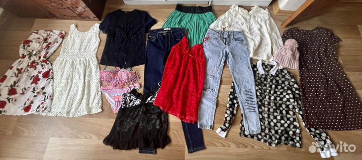 Большой пакет фирменных вещей на девушку 42-44