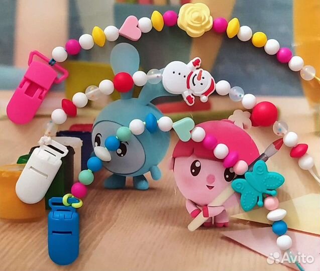 Силиконовые держатели для пустышки