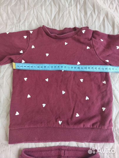 Костюм для девочки (штаны + лонгслив) H&M 80