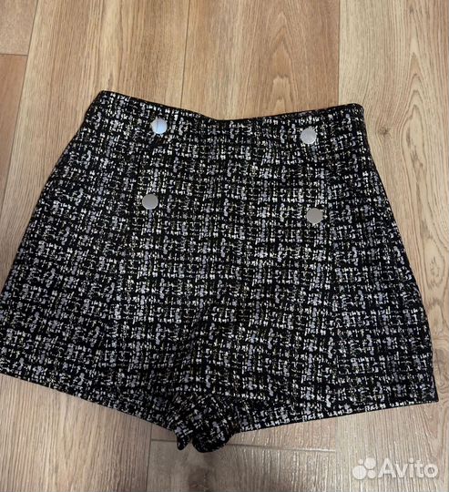Твидовая юбка шорты