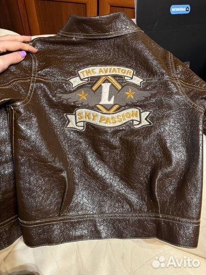 Куртка кожаная детская